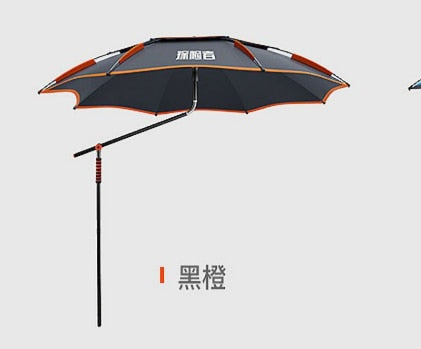 Fishing Umbrella Double-Layer Fold Sun Protection Anti UV Sunshade Waterproof Awning Multifunction Folding Rain Fishing Umbrella