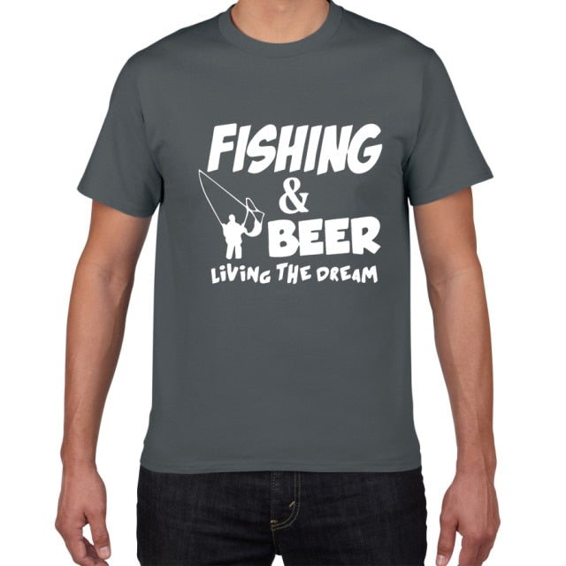 T-shirt hommes "THIS GUY NEEDS A BEER" et " Fishing & Beer" - pecheing
